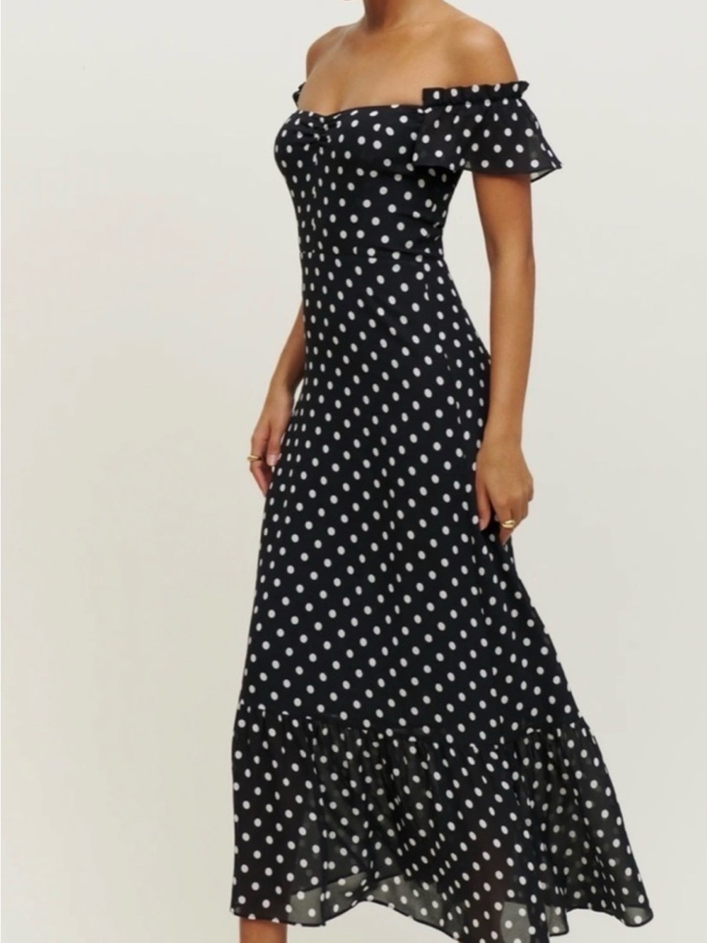 Reformation - Butterfly Dress - Black & White - Size 2